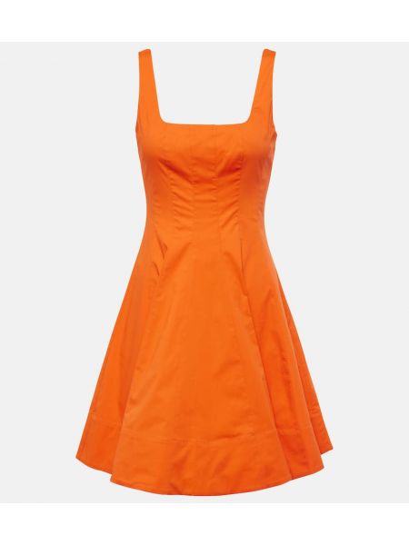 Mini robe en coton Staud orange