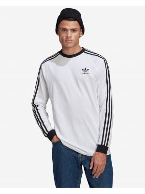 Tričko s dlhými rukávmi Adidas Originals biela
