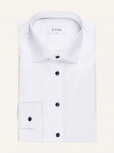 Slim fit košile Eton bílá