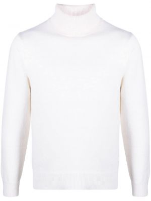 Вълнен пуловер Zanone бяло