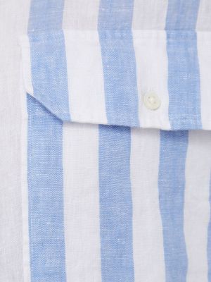 Лляна сорочка з коміром класична Polo Ralph Lauren, біла