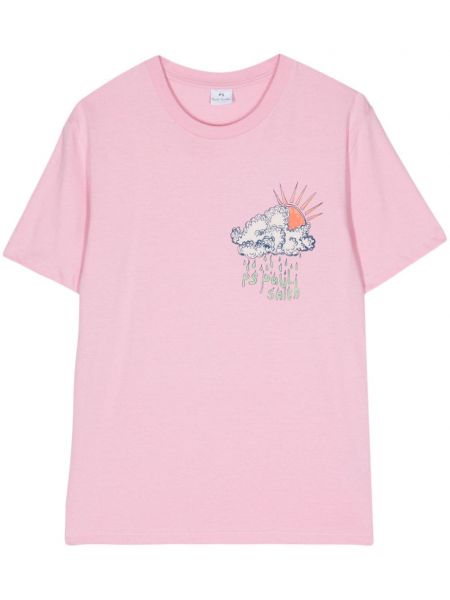 Μπλούζα με σχέδιο Ps Paul Smith ροζ
