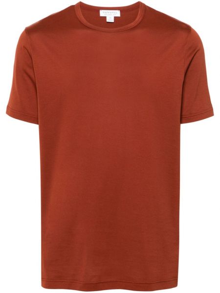 Klassisk t-shirt Sunspel orange