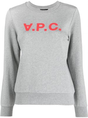 Trykt sweatshirt A.p.c. grå