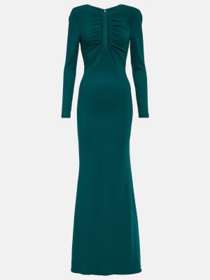 Sukienka długa Roland Mouret zielona