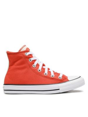 Csillag mintás tornacipő Converse narancsszínű