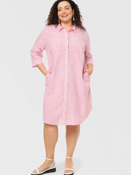 Платье-рубашка Via Appia розовое
