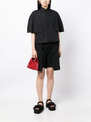Shorts en laine Noir Kei Ninomiya noir