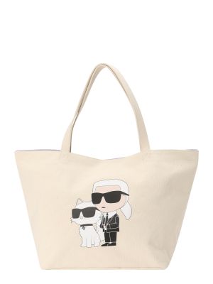 Borsa shopper Karl Lagerfeld bianco