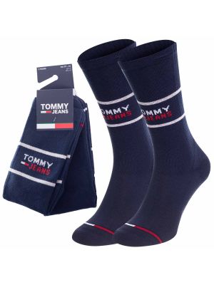 Чорапи Tommy Hilfiger Jeans синьо