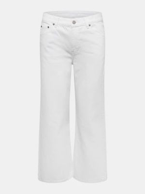 Spodnie bawełniane jeansowe Dr. Denim - biały
