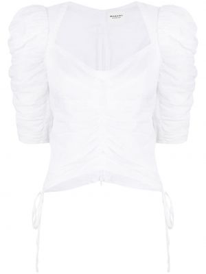 Bluzka bawełniana Marant Etoile biała