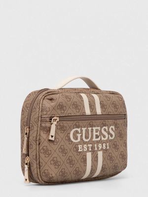 Kozmetična torbica Guess rjava