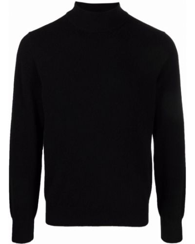 Jersey de cachemir de tela jersey con estampado de cachemira Sandro Paris negro
