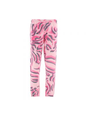 Spodnie sportowe w zebrę Collina Strada różowe