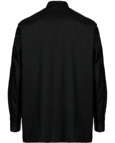 Gėlėta medvilninė marškiniai Shiatzy Chen juoda