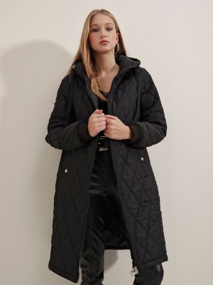 Prošivena pernata jakna Bigdart crna