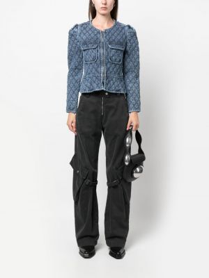 Gesteppte jeansjacke mit reißverschluss Marant Etoile