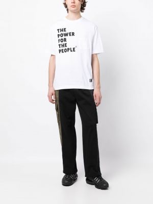 T-shirt aus baumwoll mit print The Power For The People