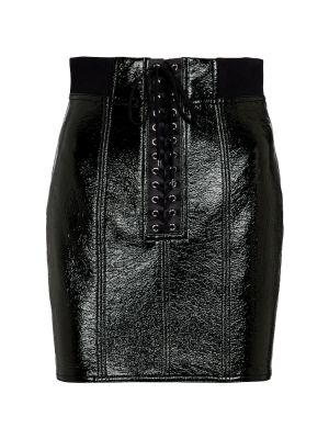 Bavlněné hedvábné mini sukně Dolce&gabbana černé