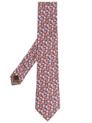 Geblümte seiden krawatte mit print Church's blau