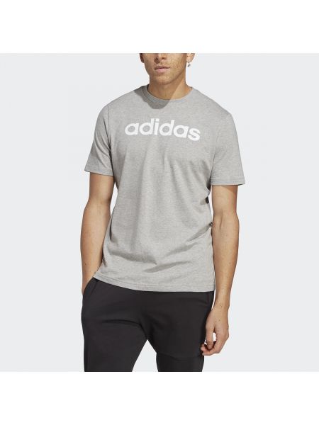 Camiseta con bordado Adidas Sportswear gris
