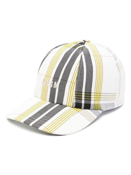 Casquette à carreaux Msgm