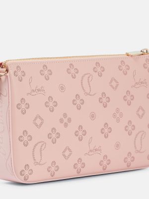Кожени чанта тип „портмоне“ Christian Louboutin розово
