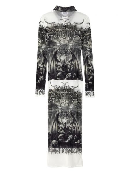 Midi šaty s potiskem Jean Paul Gaultier