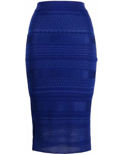 Falda de tubo ajustada Missoni azul