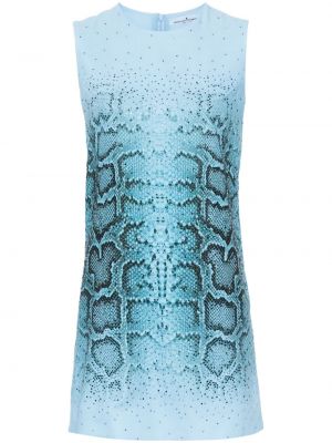 Sukienka mini z nadrukiem z kryształkami w wężowy wzór Ermanno Scervino