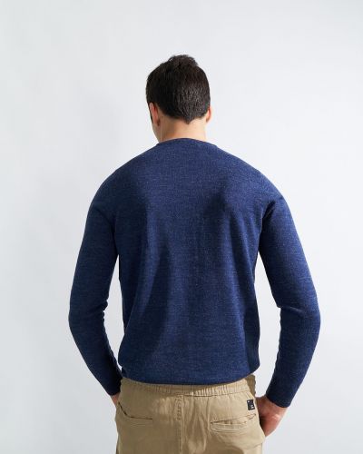Синий пуловер Piazza Italia