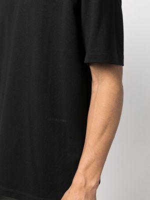 T-shirt di cotone Ferragamo nero