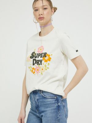 Тениска Superdry бежово