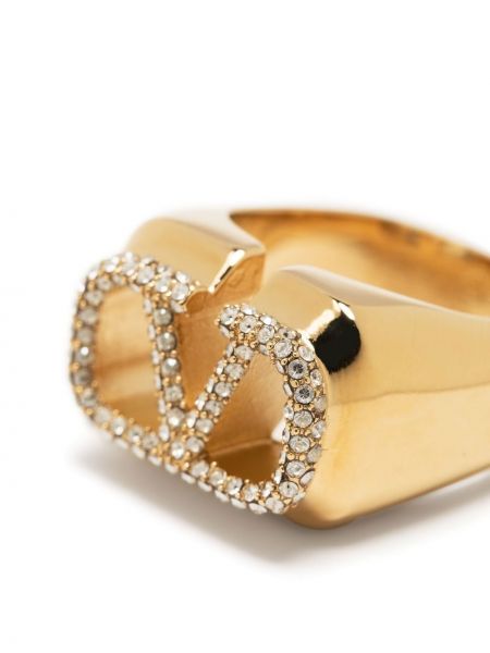 Křišťálový prsten Valentino Garavani zlatý