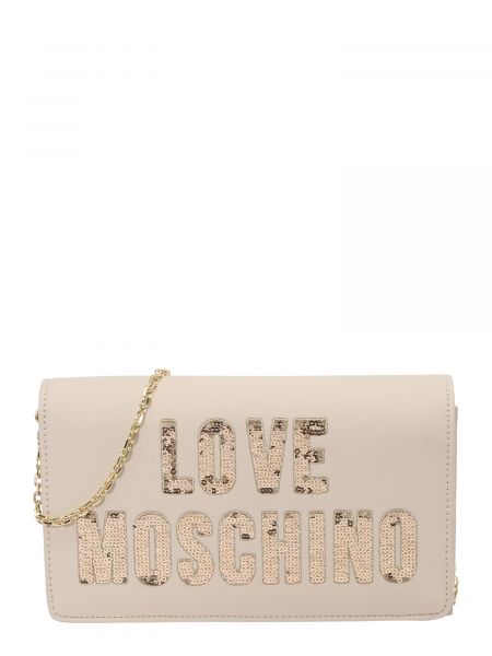 Чанта през рамо Love Moschino бежово