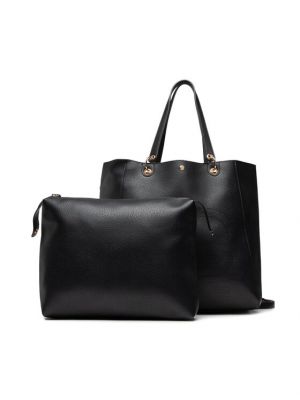 Τσάντα shopper Twinset μαύρο