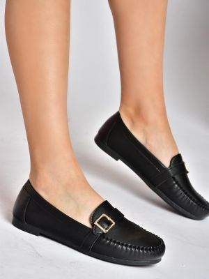 Csatos balerina cipők Fox Shoes fekete