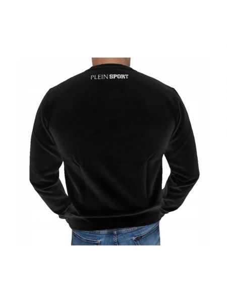 Sportlich sweatshirt mit rundhalsausschnitt Plein Sport schwarz