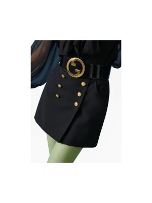 Mini falda con botones de crepé Gucci