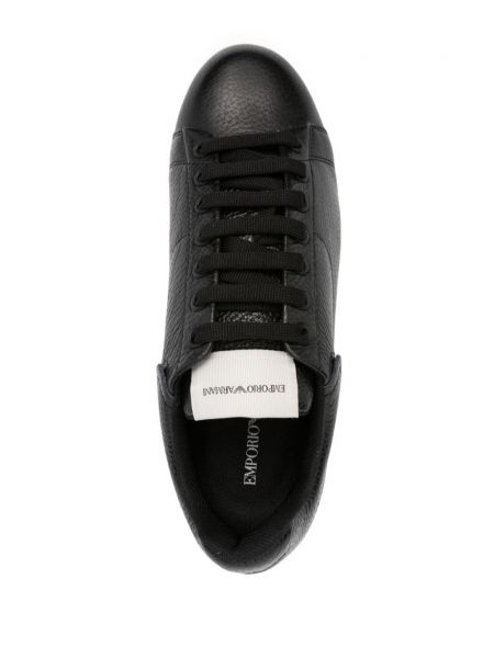 Sneakers di pelle Emporio Armani nero