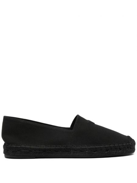 Brodeerattu espadrillot Emporio Armani musta