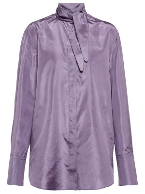 Camicia di seta Valentino viola