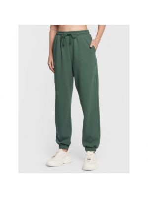 Pantaloni sport din bumbac Cotton On verde