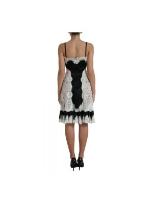 Sukienka midi koronkowa Dolce And Gabbana biała
