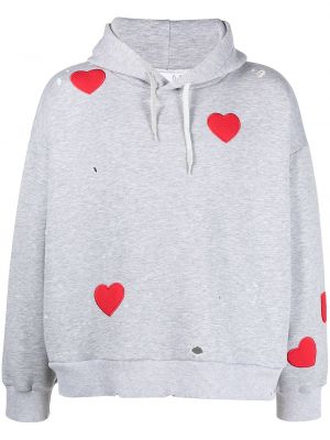 Sudadera con capucha con corazón Natasha Zinko gris