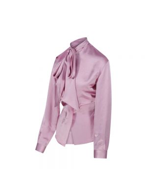 Bluse mit schalkragen Victoria Beckham pink