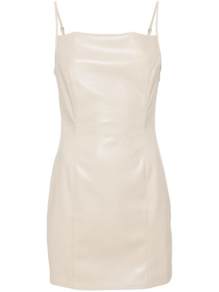 Коктейлна рокля Nanushka бяло