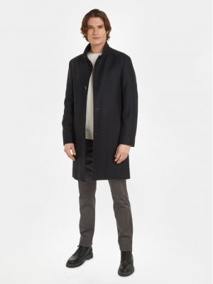 Vlnený priliehavý kabát Calvin Klein