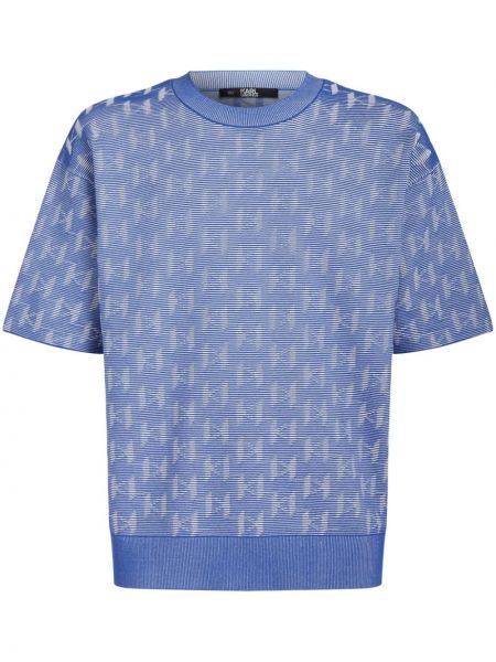 T-shirt aus baumwoll Karl Lagerfeld blau